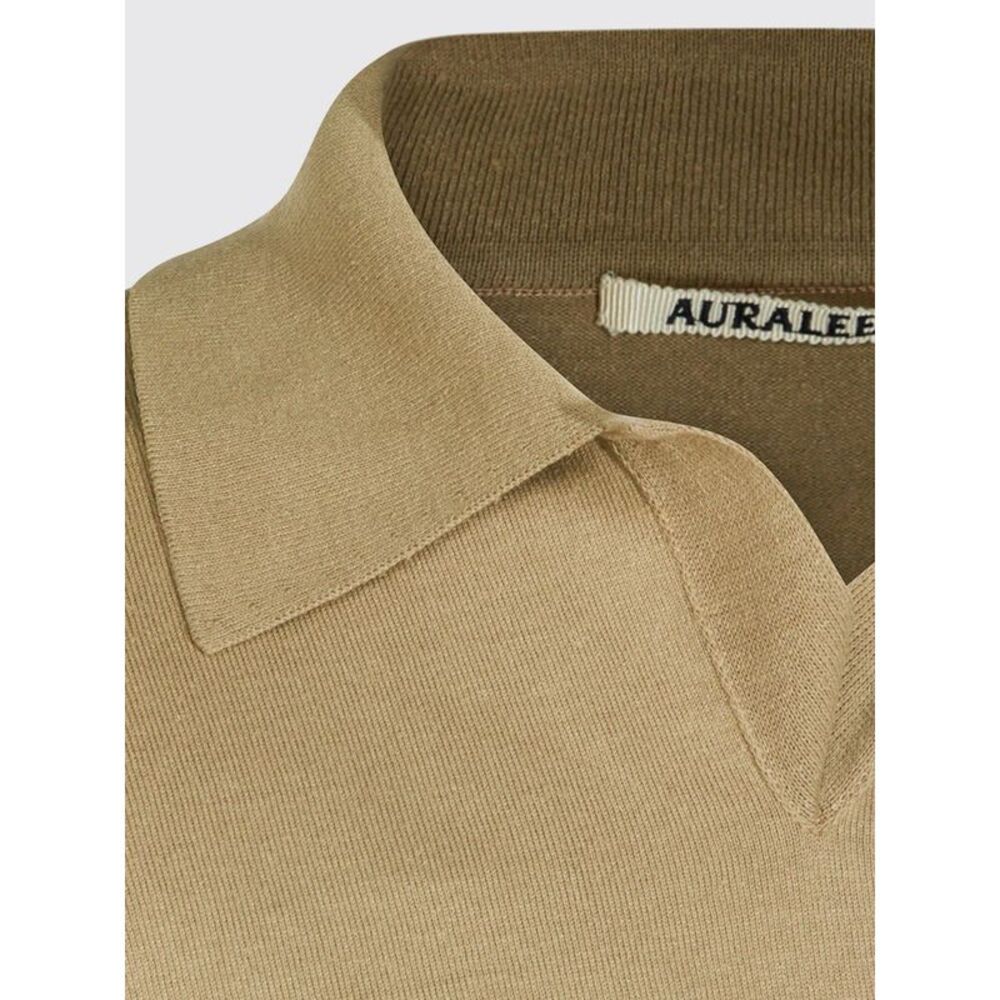 Auralee Polo Shirt Men Kaki - Picture 4 of 4
